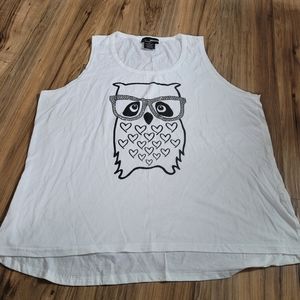 Women's Paradisio Size 3X Sleeveless Owl Shirt